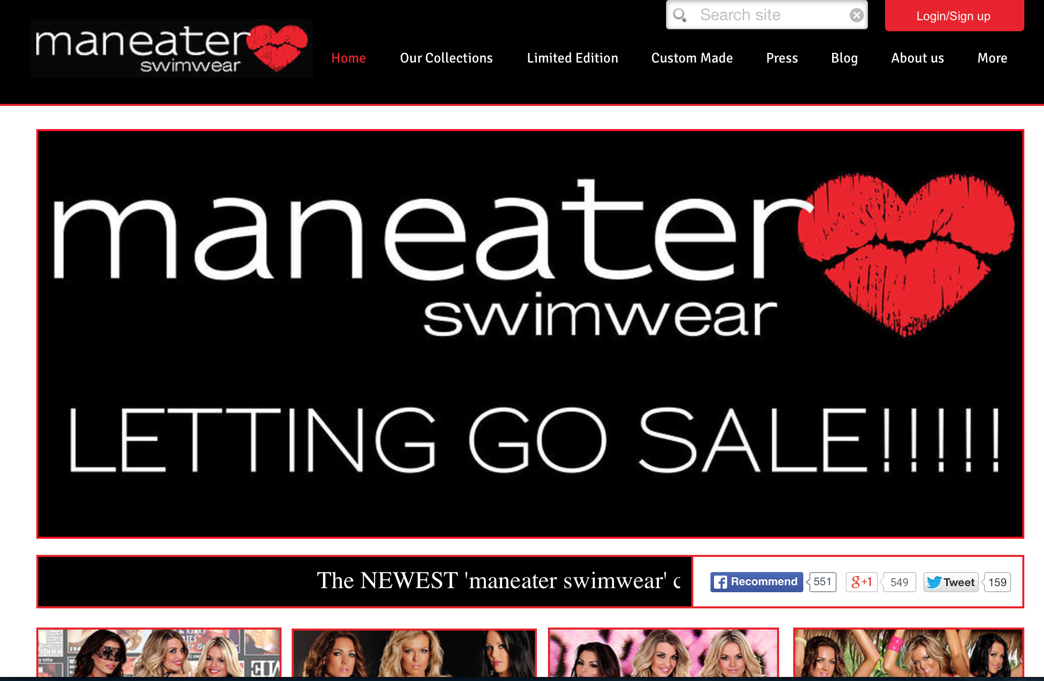 Maneater Swimwear Logo