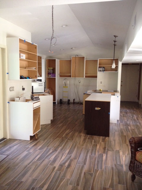 This is our $20,000 kitchen. We never got the  doors either. Nothing was usable