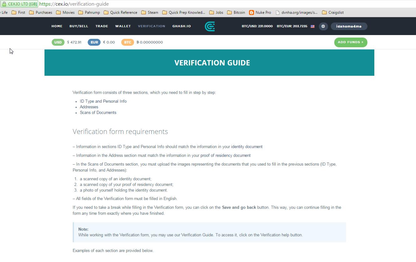 Verification Process for Withdrawal