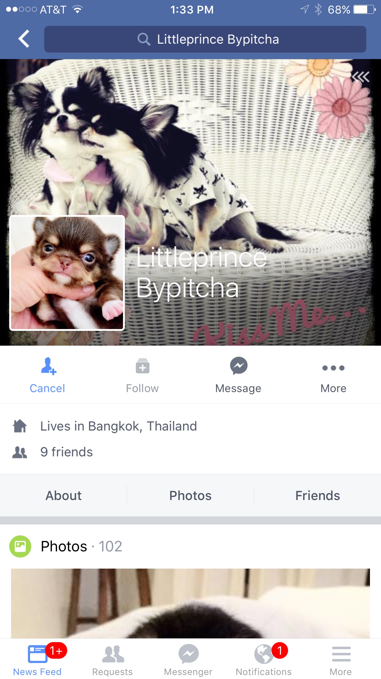 her Facebook page