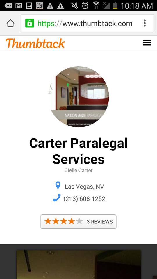 Carter Paralegal Services Nevada