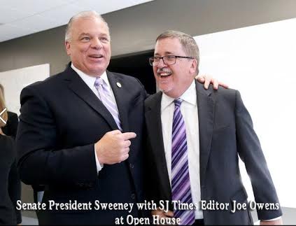 Sweeney with his new pal, Publisher from South Jersey Times, a NJ Advance Media site that promotes nj.com and MISLEADING STORIES. 