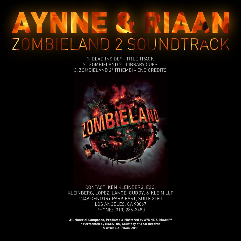 Zombieland 3. The music was submitted to Sony Pictures. Produced by Riaan Pieterse aka Maestro