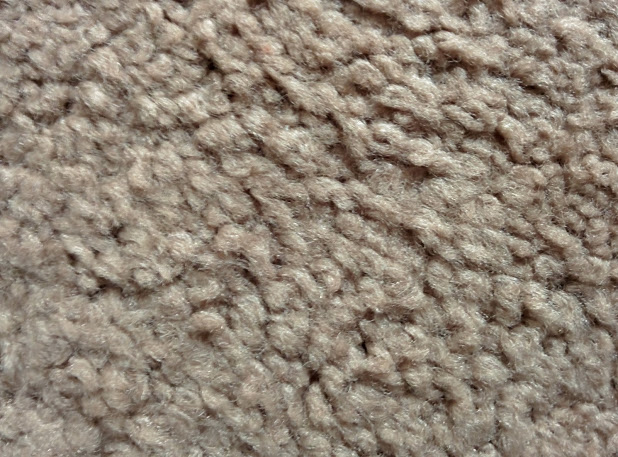 close up of matted carpet