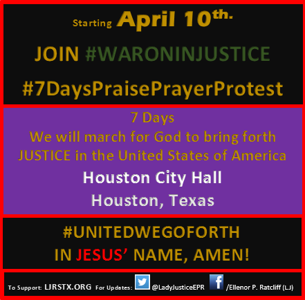 JOIN US!
UNITED WE GO FORTH
#WARONINJUSTICE