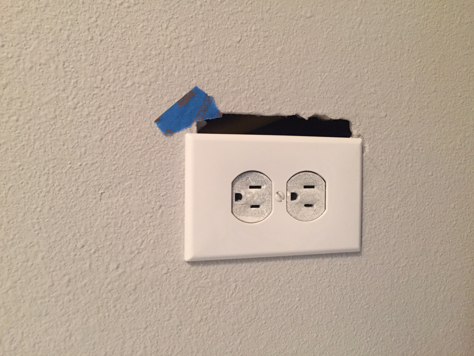 Multiple outlets were either installed incorrectly, or not at all.