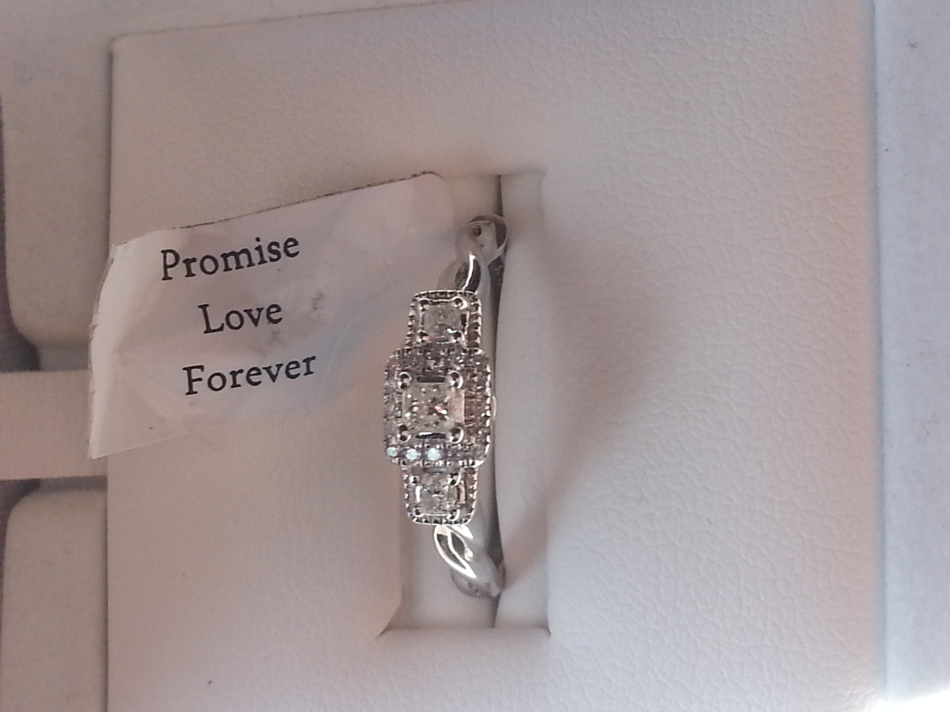 Promise love forever ring I received as a gift. 