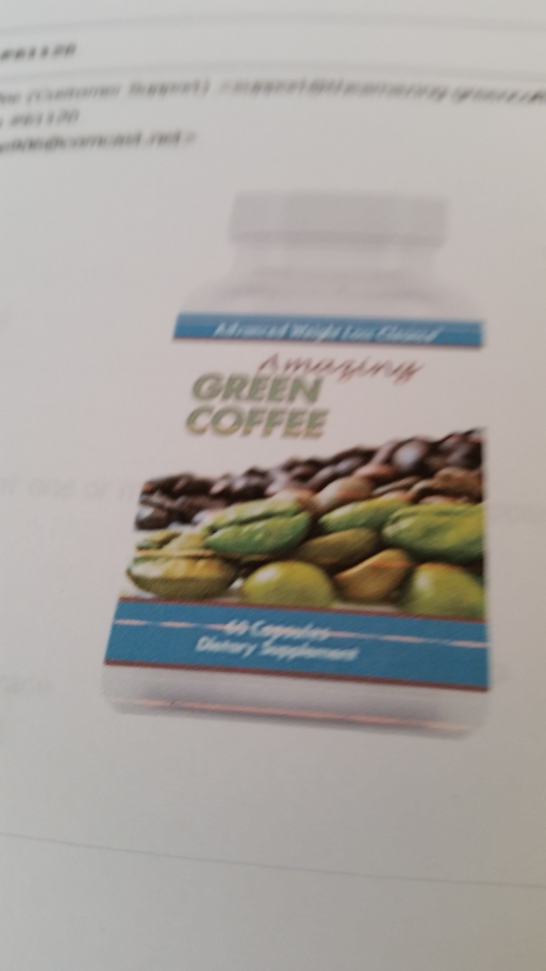 Amazing Green Coffee pill bottle