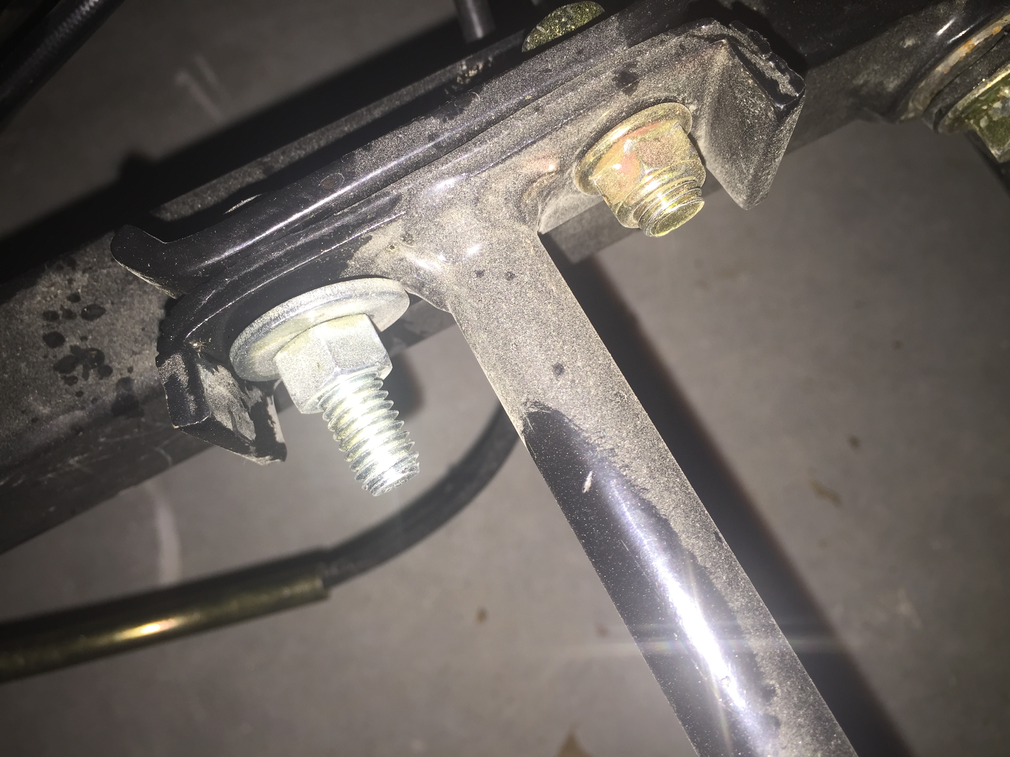 One of missing bolts on fender flare,  4 missing in total