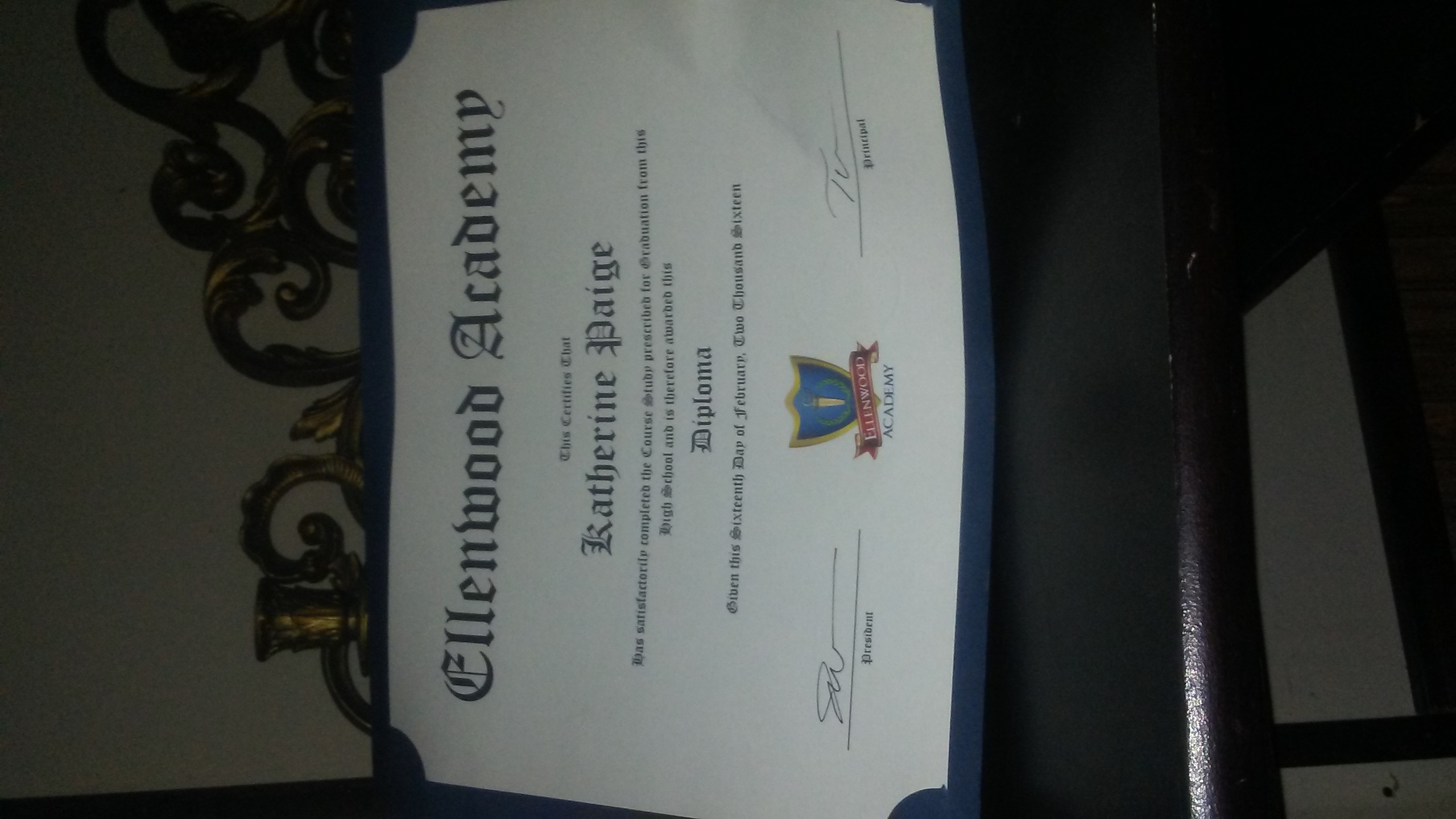 My diploma 