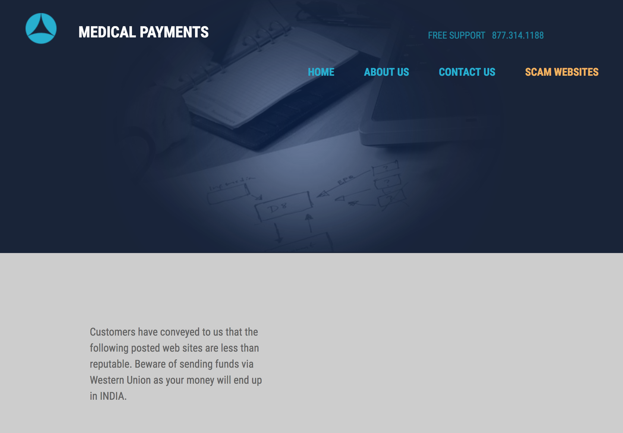 Medical Payments site needs to be shut down for stealing money orders!