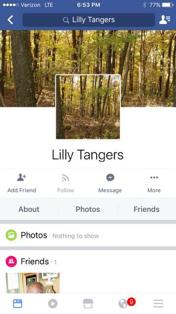 Facebook Profile for Lilly Tangers