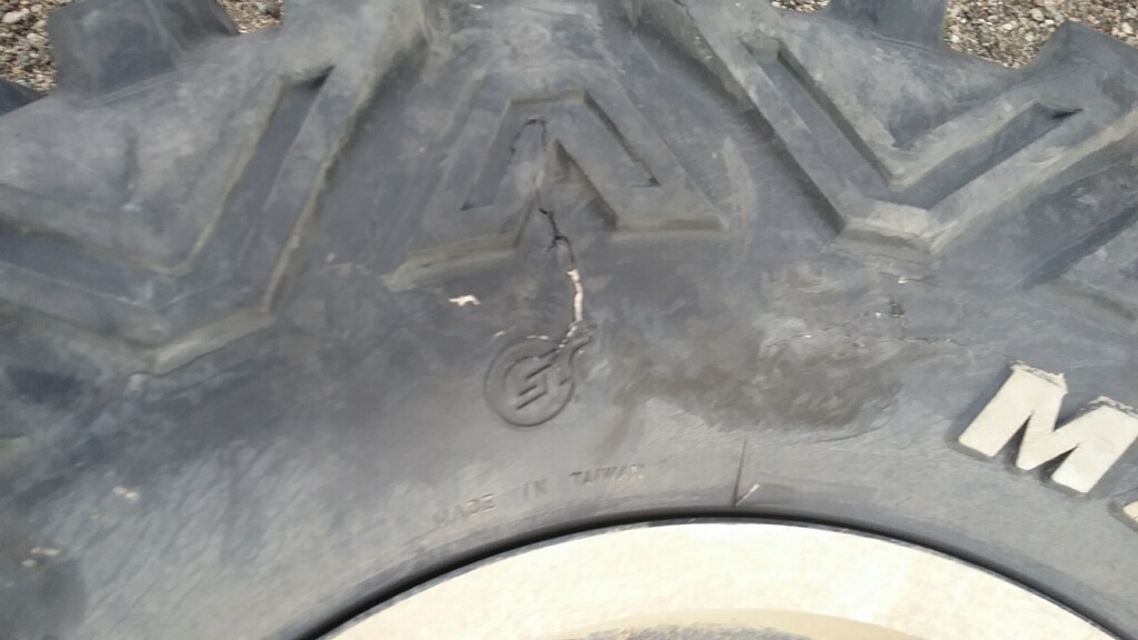 cracked tire