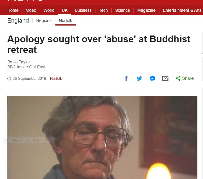 News article about another seeking apology