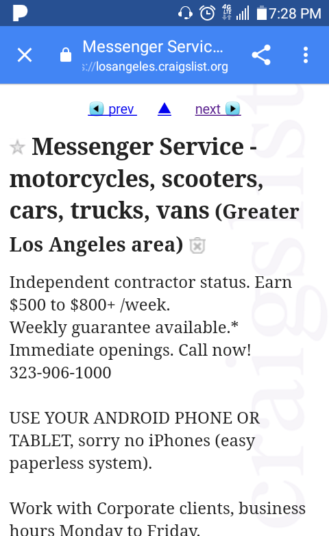 Advertising by accurate express via craigslist