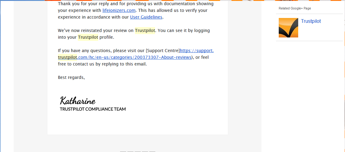 Screenshot 5 of 5 for Trustpilot