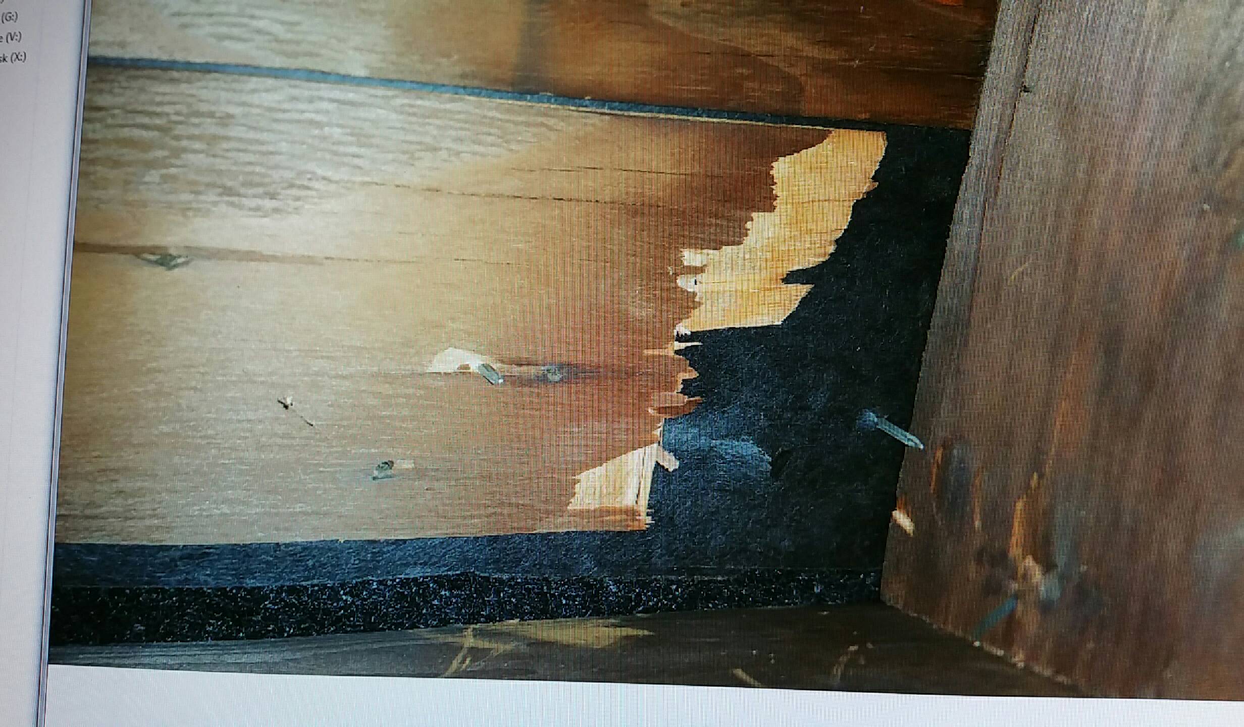 Holes in attic and various sections of roof