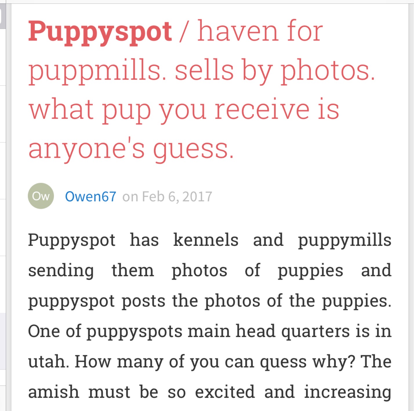 Puppyspot reality 