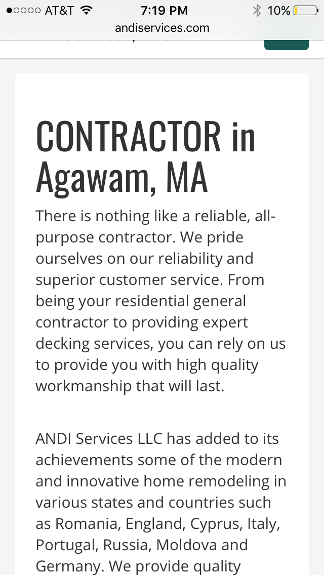 Claims to be licensed contractor 