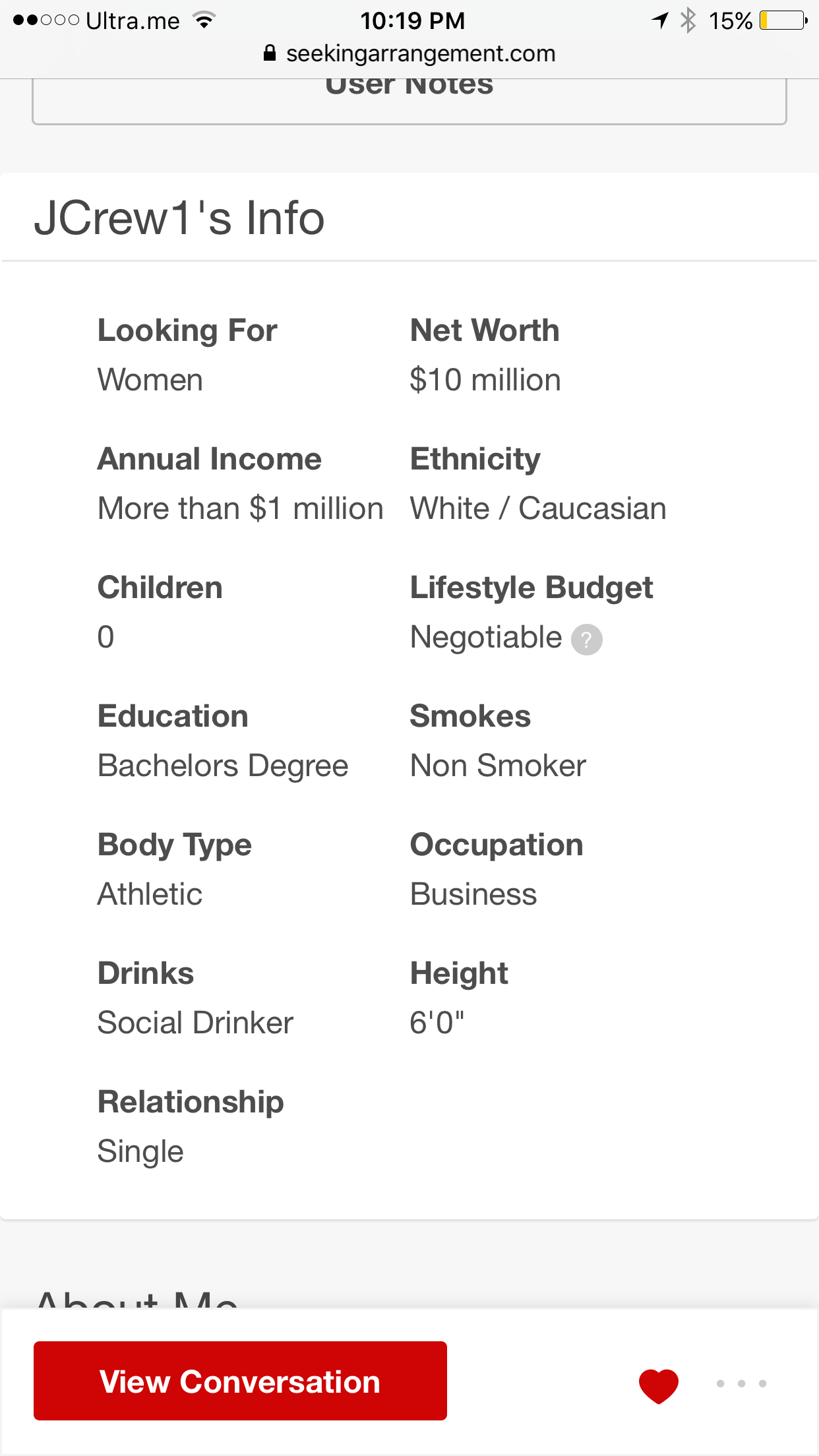 Profile stats