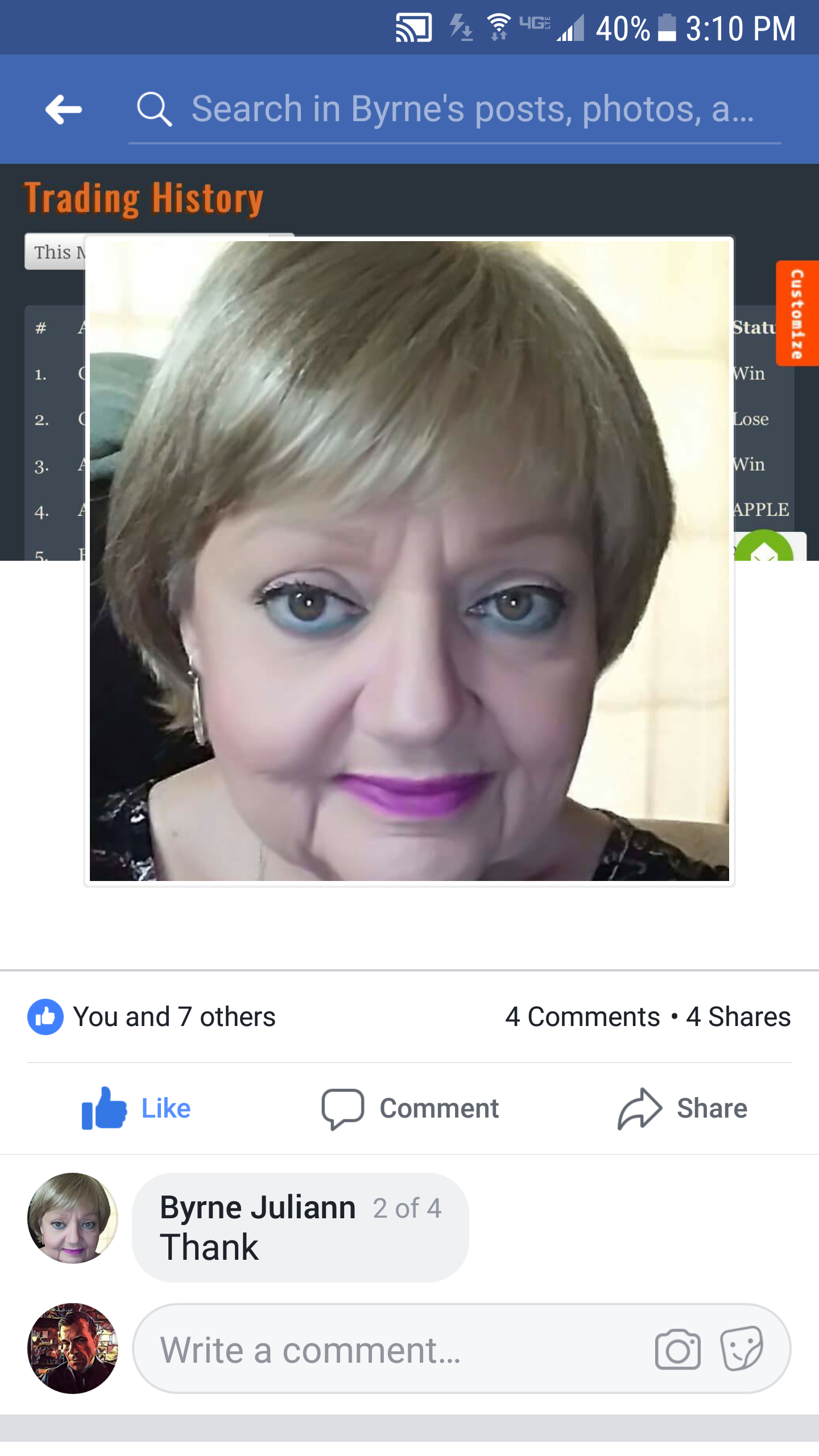 Her Facebook page