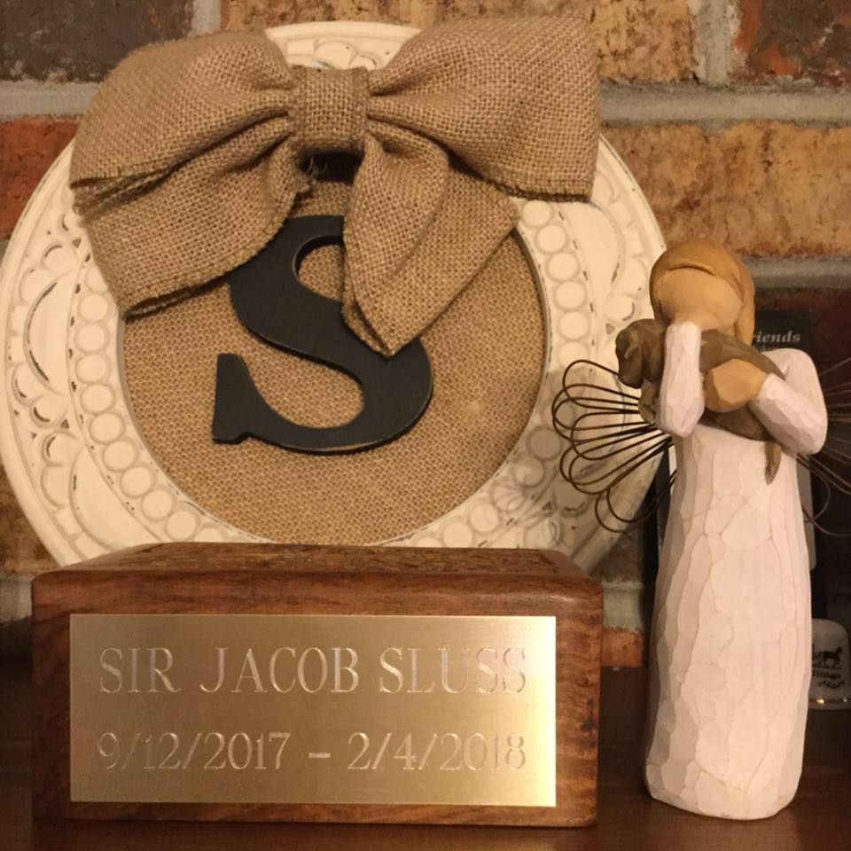Sir Jacob now sits on my fireplace mantel 