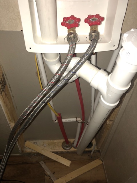 Plumbing not hooked up