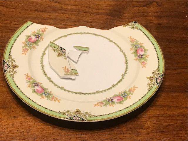Antique hand-painted china from my grandmother