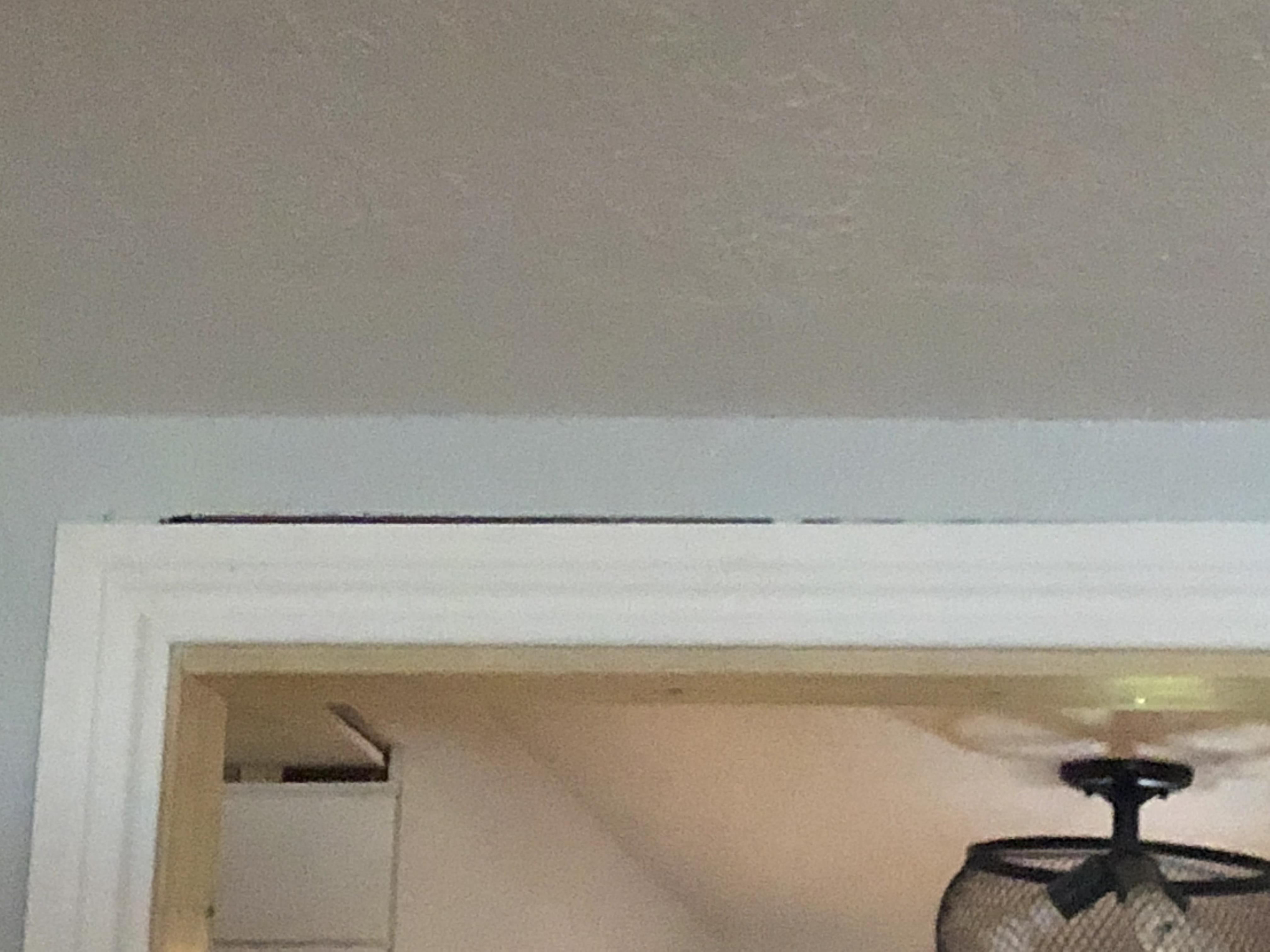 Gap at the top of the trim