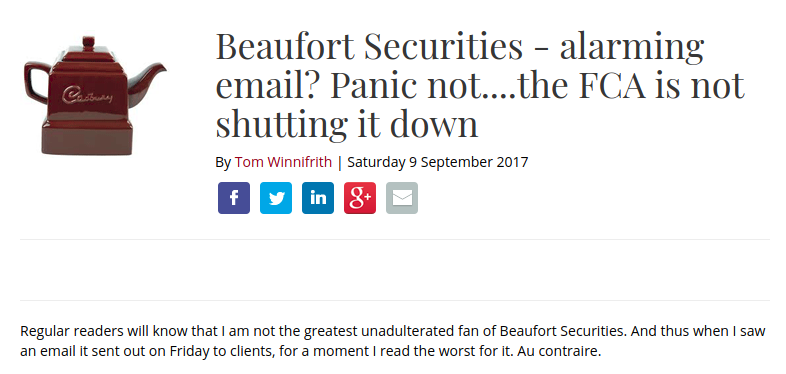 Shareprophets nothing wrong beaufort securities 