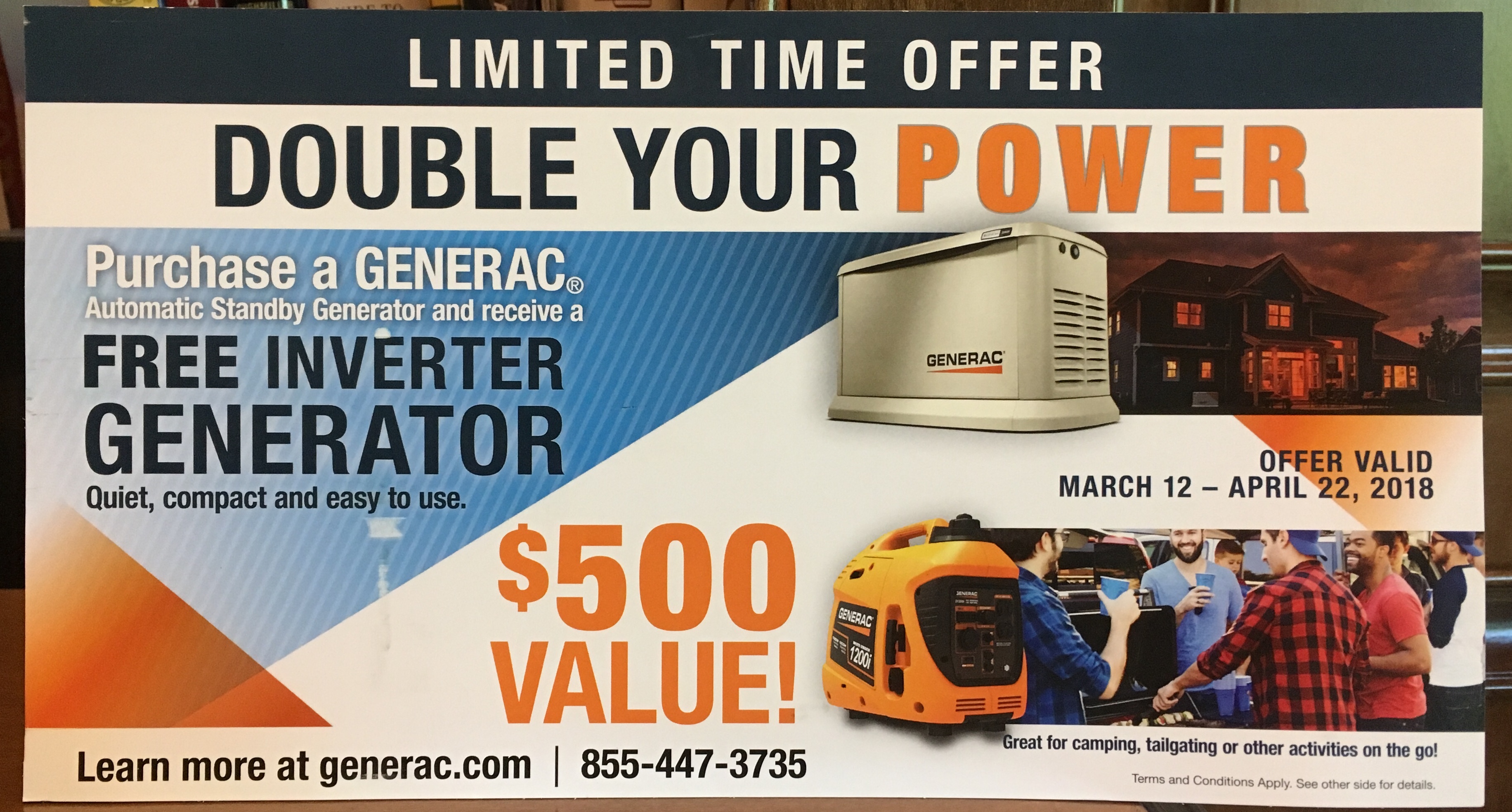 Generac Promotional Flyer (other side)