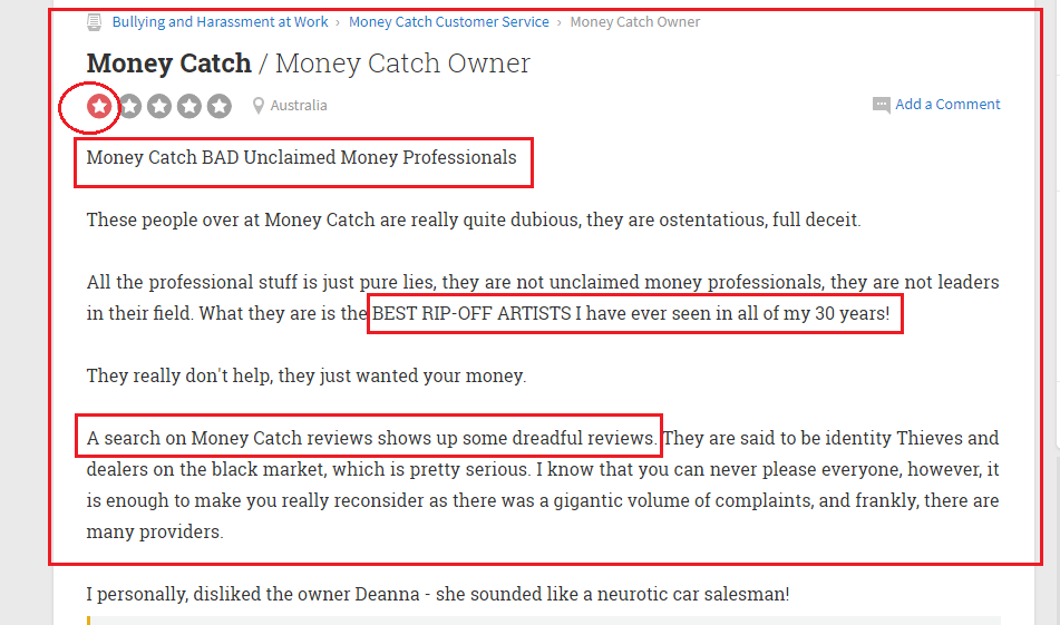 moneycatch reviews and complaints deanna mannix