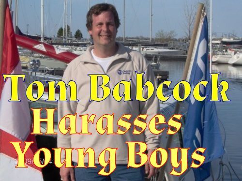 Tom Babcock At The Helm Sailing & Powerboating Sch