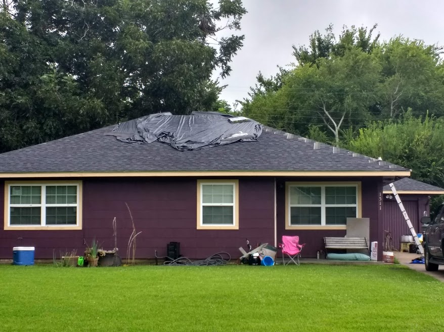 Roof still unfinished September 27, 2018
