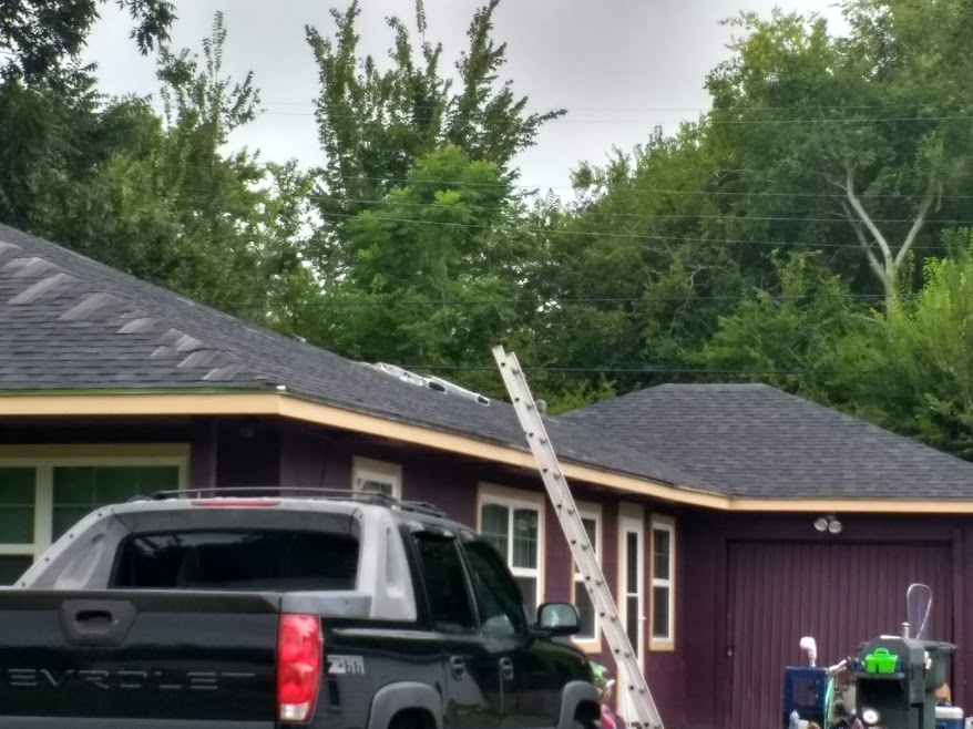 Roof still unfinished September 27, 2018