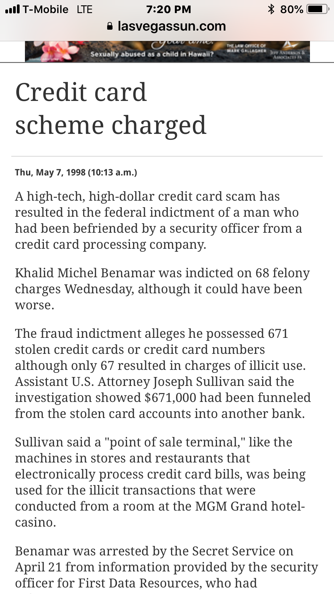 Credit card fraud 