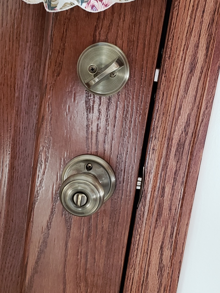 Gap between door and attached frame