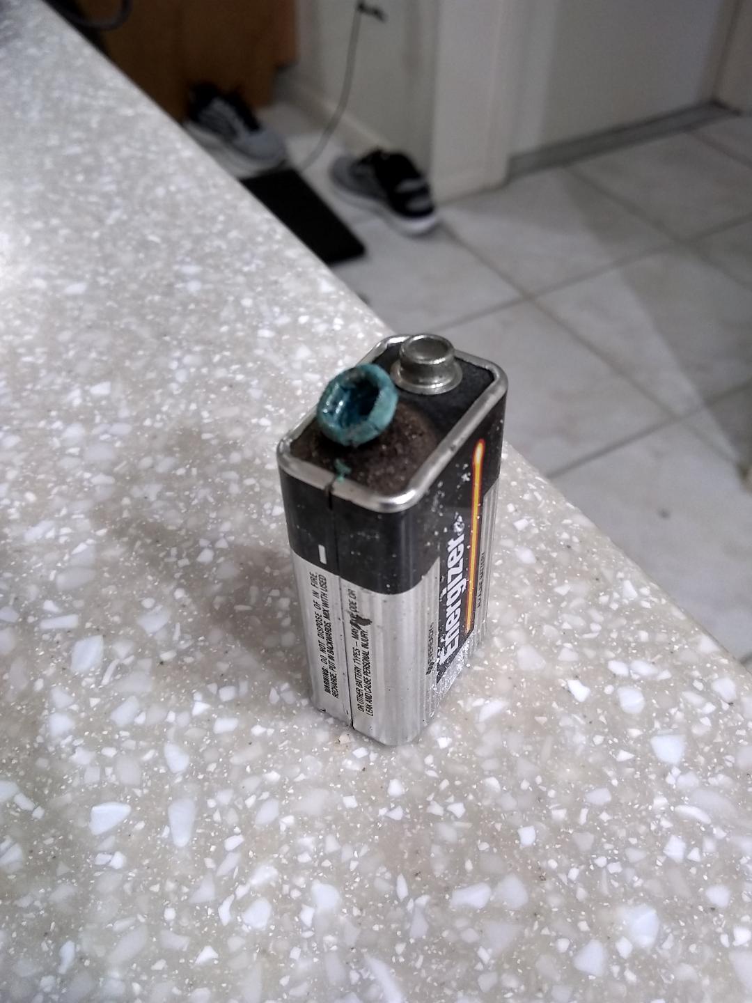 Battery from smoke detector