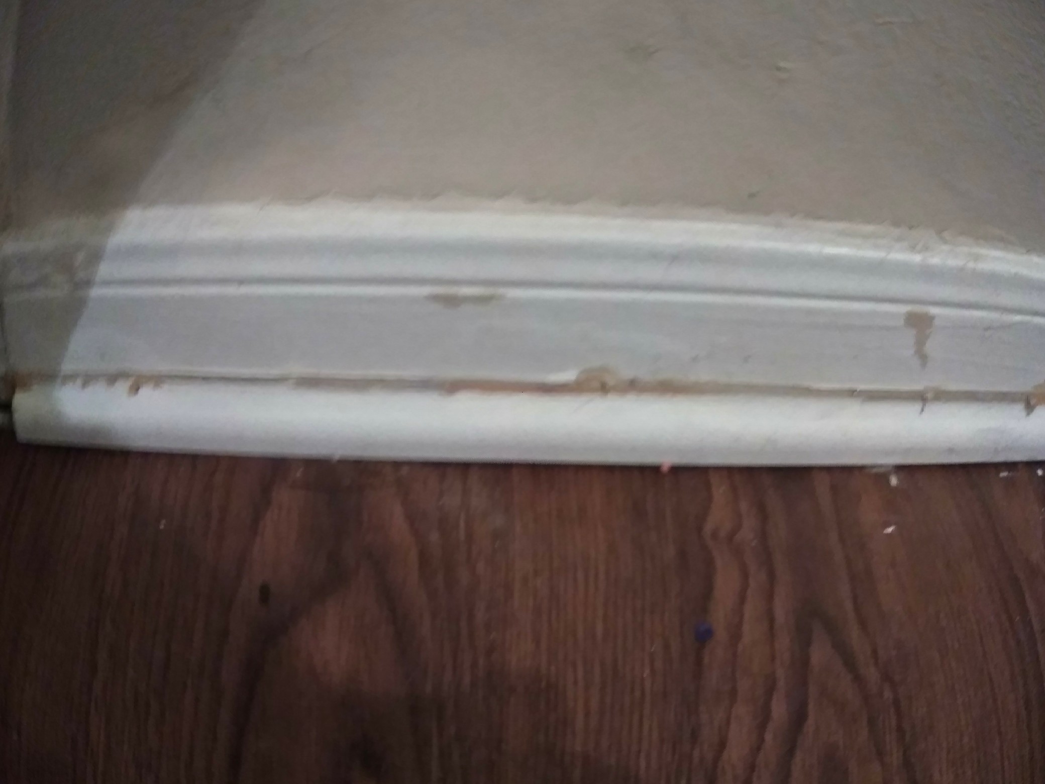 Baseboards look like this or worse all around apt