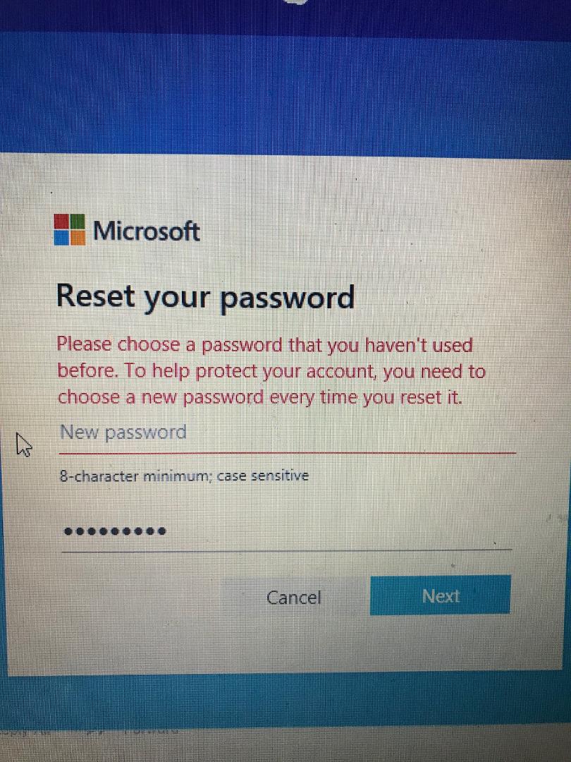I didn't ask Microsoft to protect my account