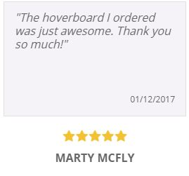 A customer review from Marty Mcfly on the site