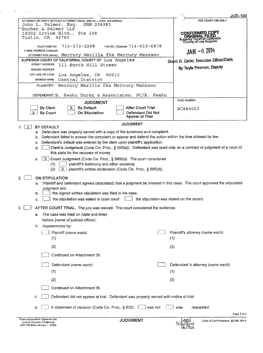 Mercury Marilla Manzano judgment