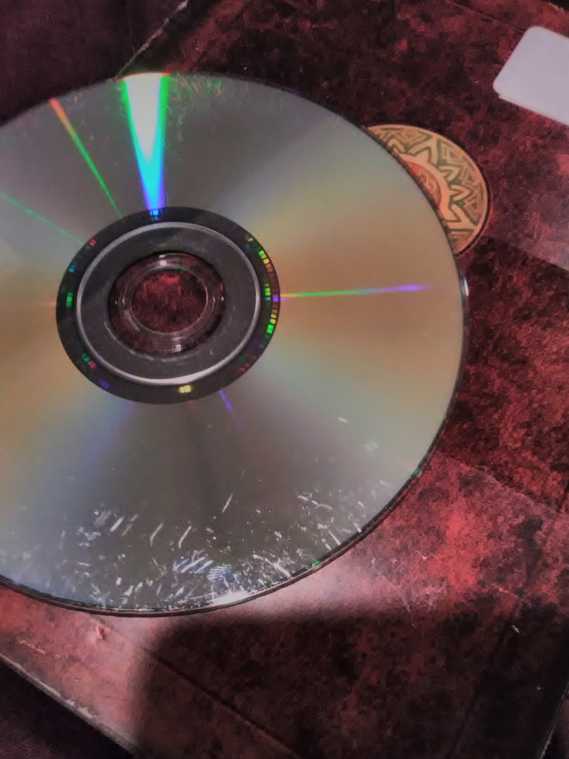 heavily scratched dvd