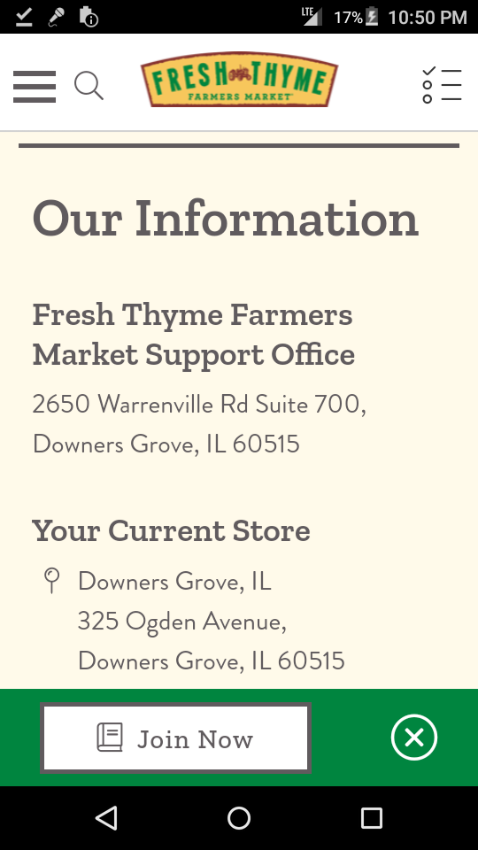Fresh Thyme Market Headquarters