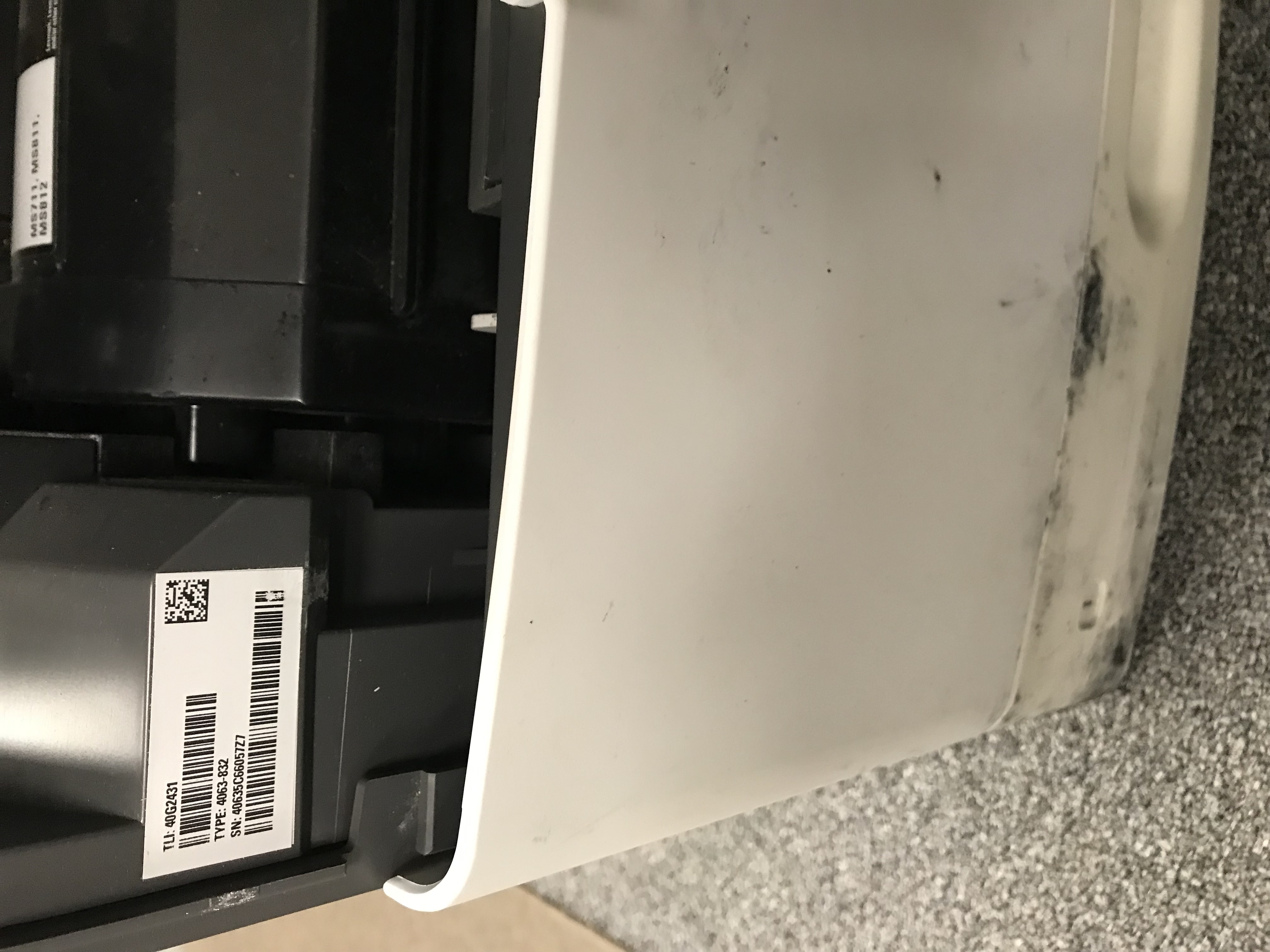 Used printer we recieved 