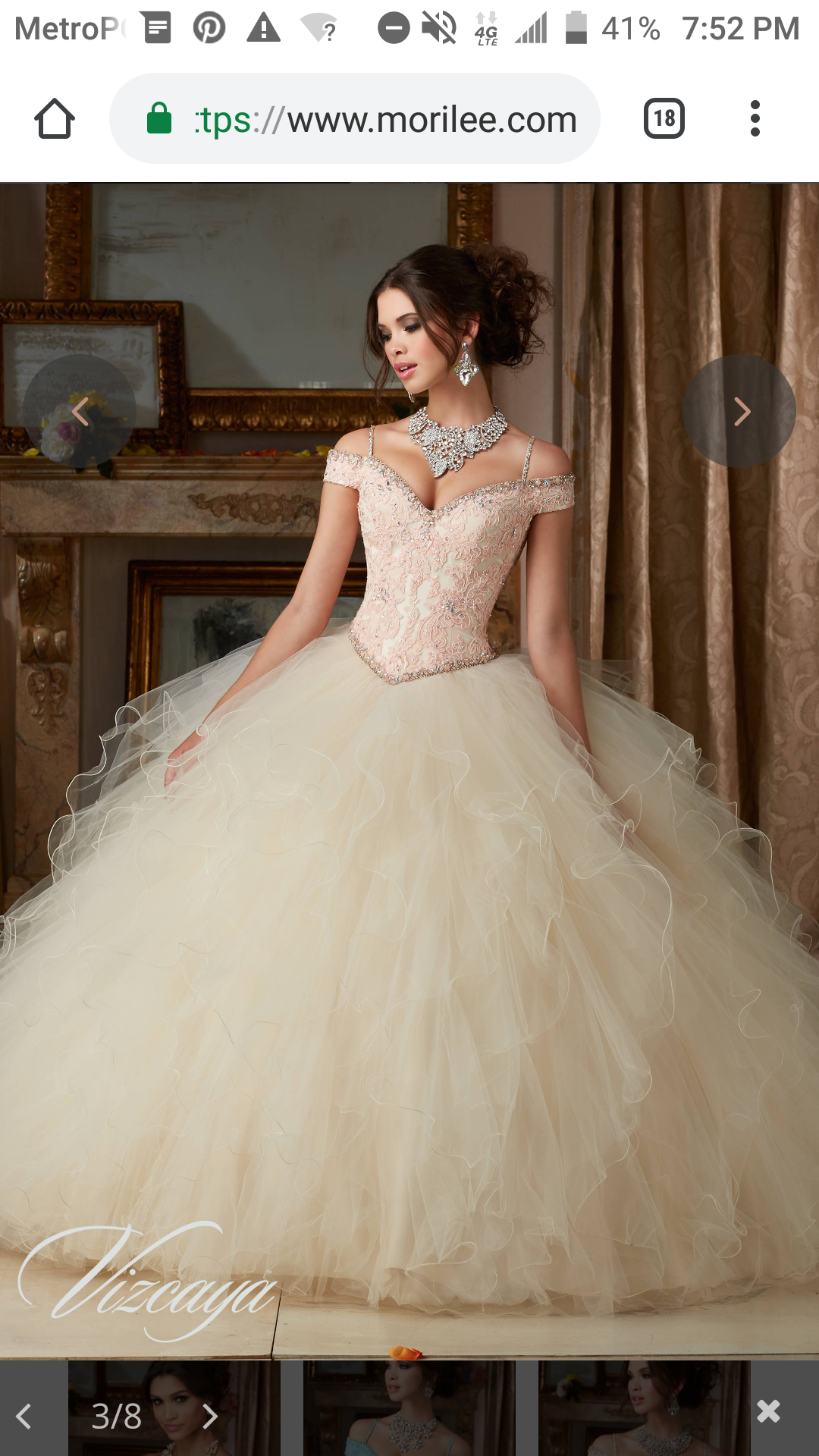 The dress we picked from Morilee catalog