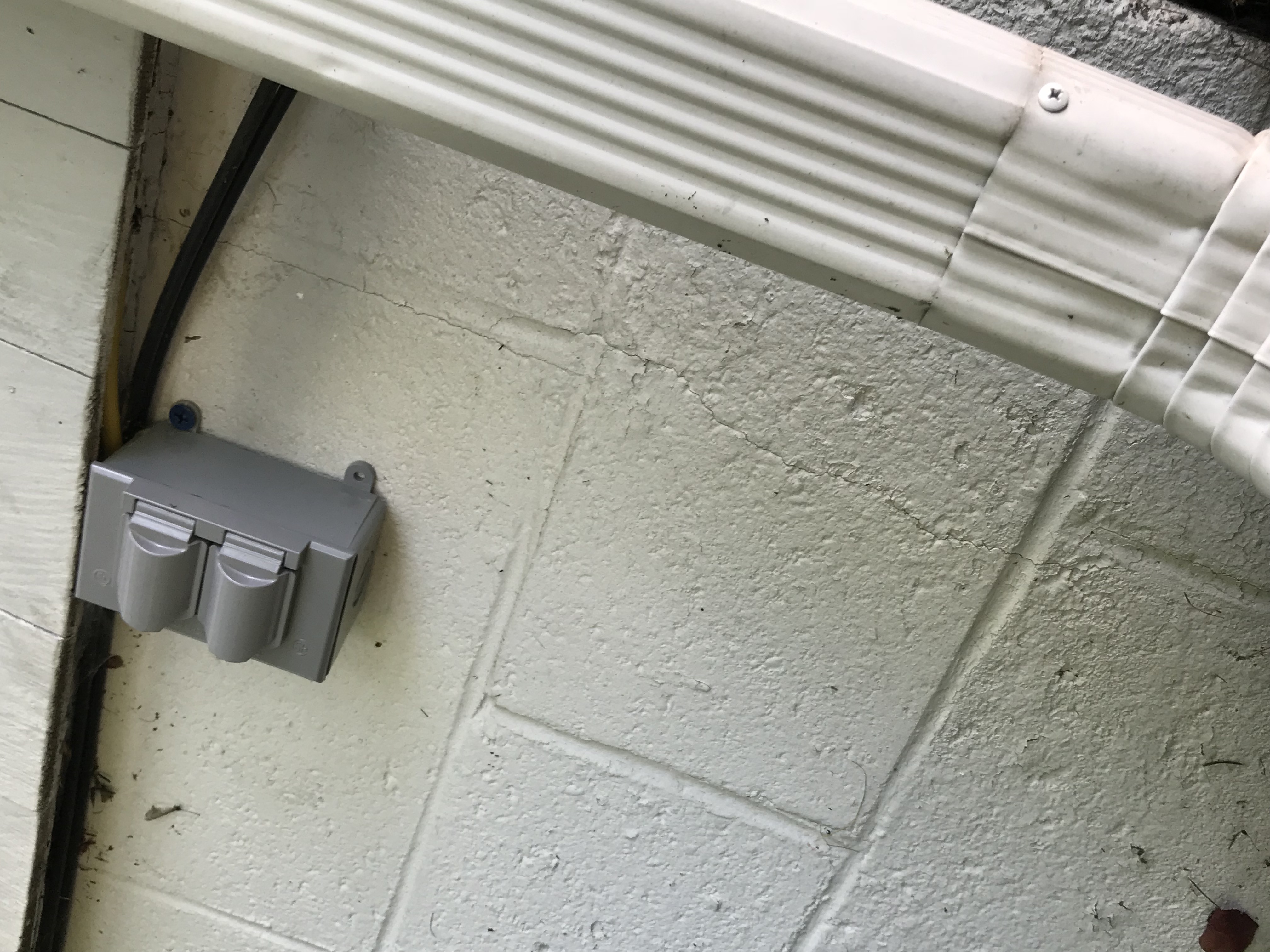 Exterior outlet with Romex