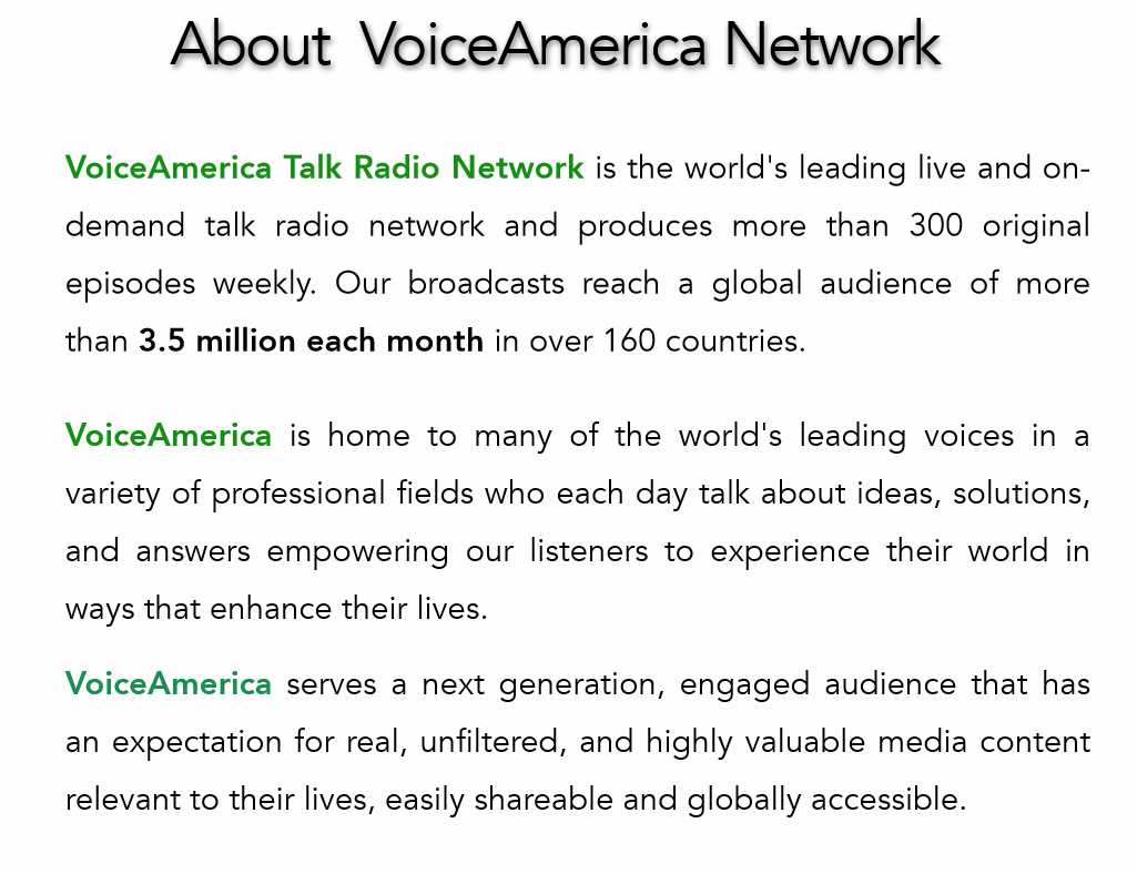 Voice America Media Kit