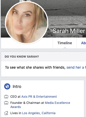 Sara Miller admits founder of Media X AwardsFRAUD 