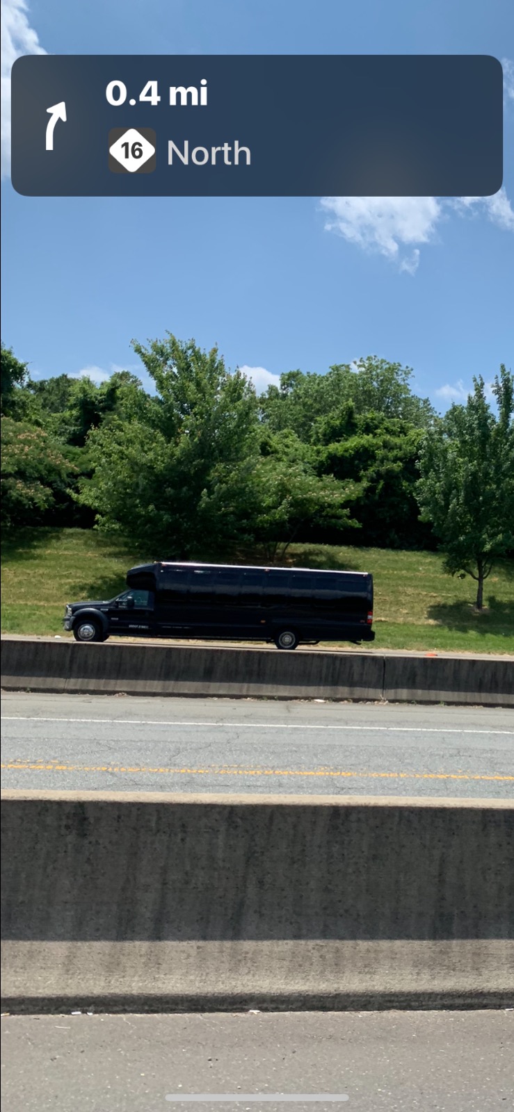 Party bus still on the side of the road days later